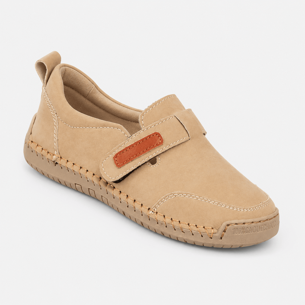 Ma boutique Handmade Beige Leather Women Shoes Casual Comfortable Slip on Loafers Women Leather Shoes Moccasins Walking Shoes Summer Direct Sales
