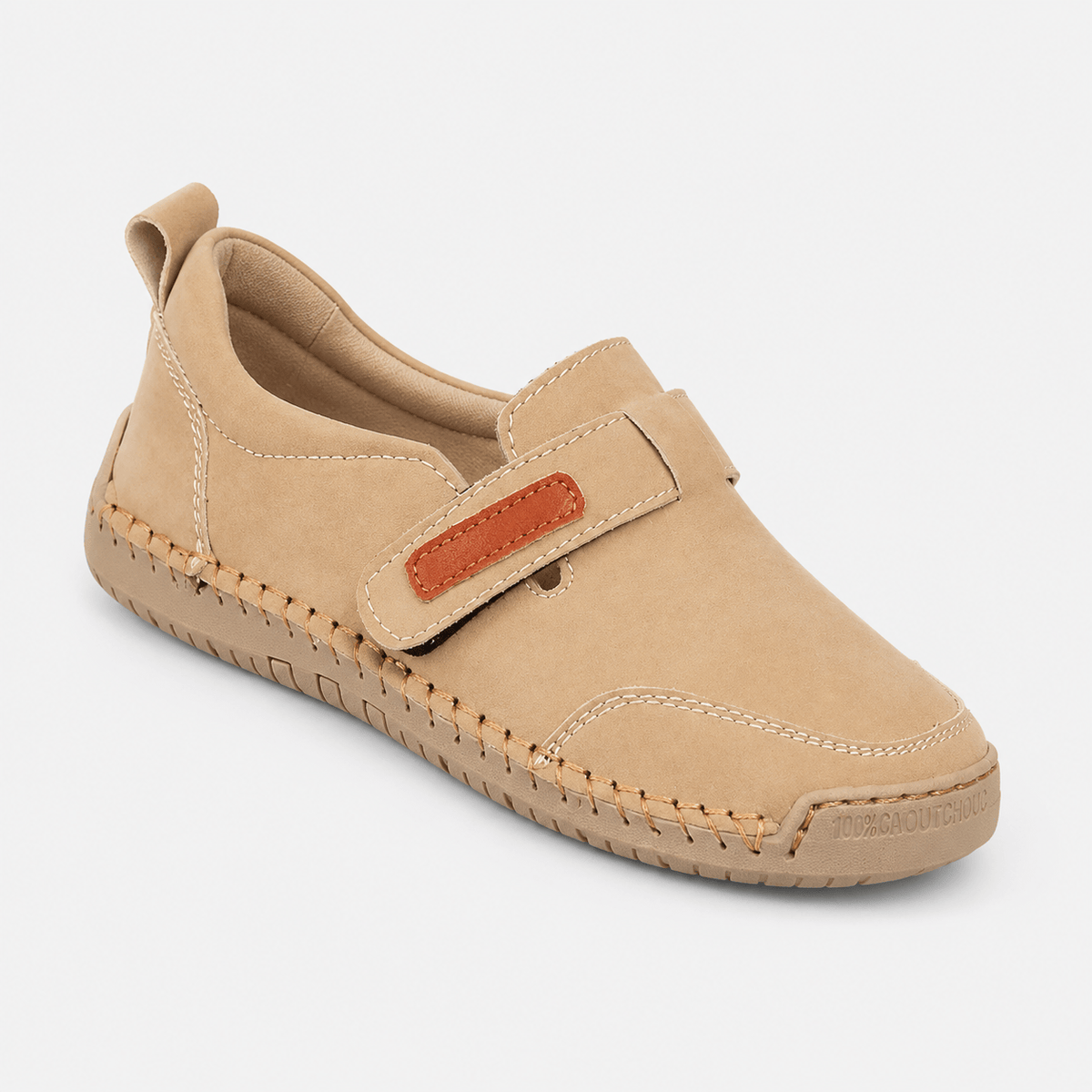 Ma boutique Handmade Beige Leather Women Shoes Casual Comfortable Slip on Loafers Women Leather Shoes Moccasins Walking Shoes Summer Direct Sales