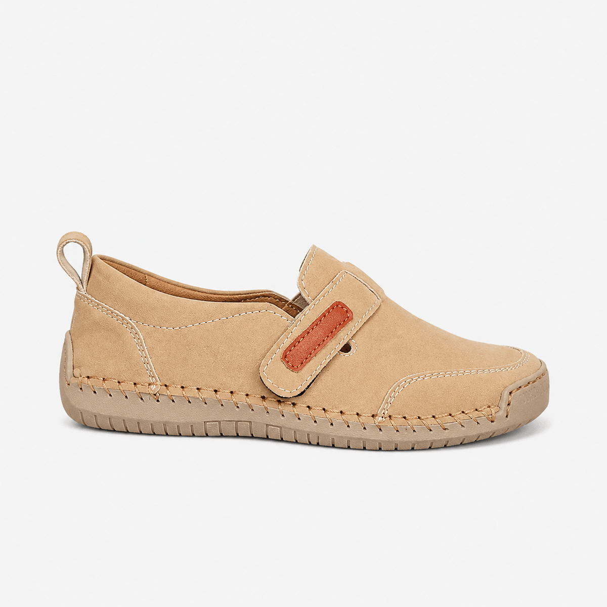 Ma boutique Handmade Beige Leather Women Shoes Casual Comfortable Slip on Loafers Women Leather Shoes Moccasins Walking Shoes Summer Direct Sales