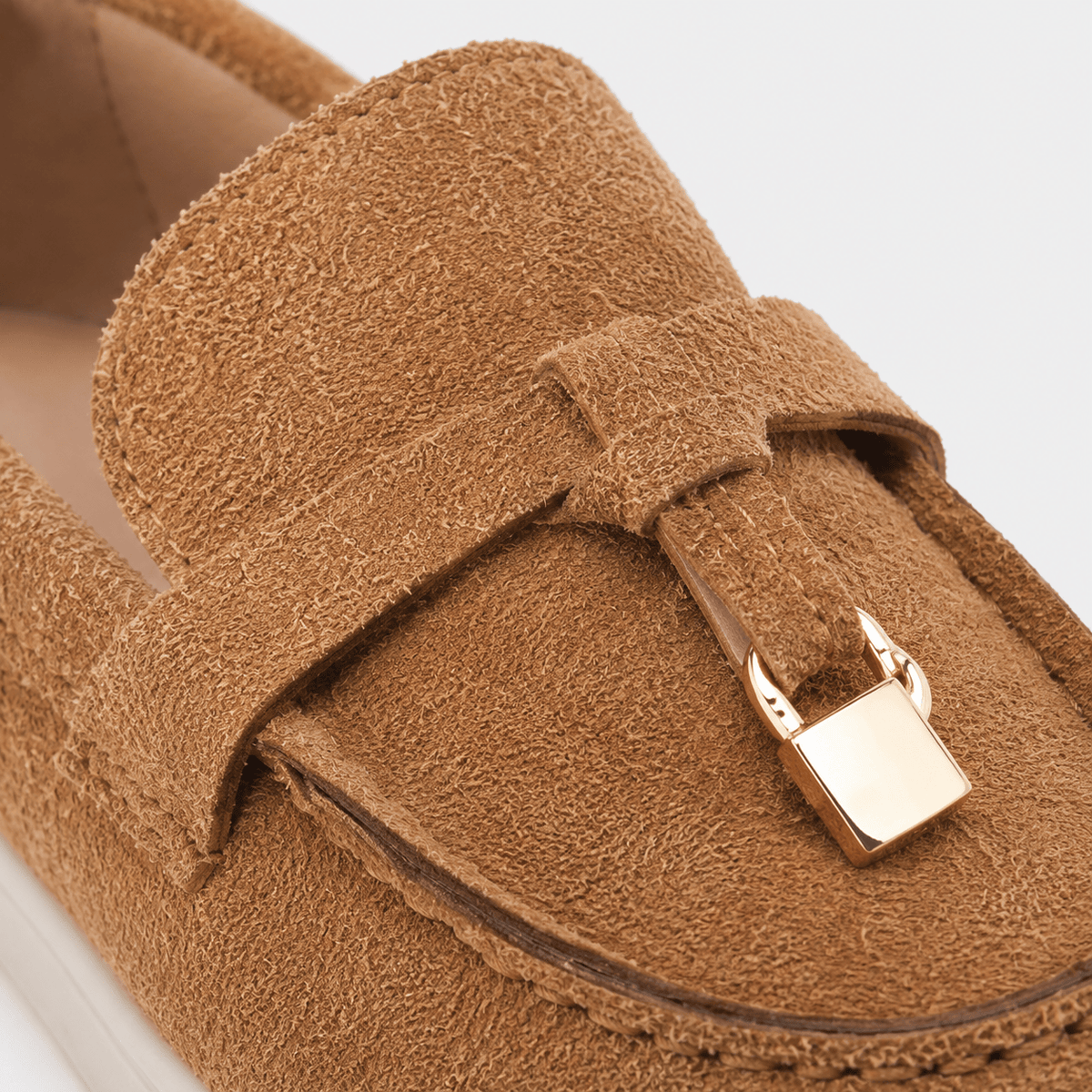Ma boutique Kids Faux Leather Slip-On Loafers – Casual Flat Shoes for Boys & Girls in Beige