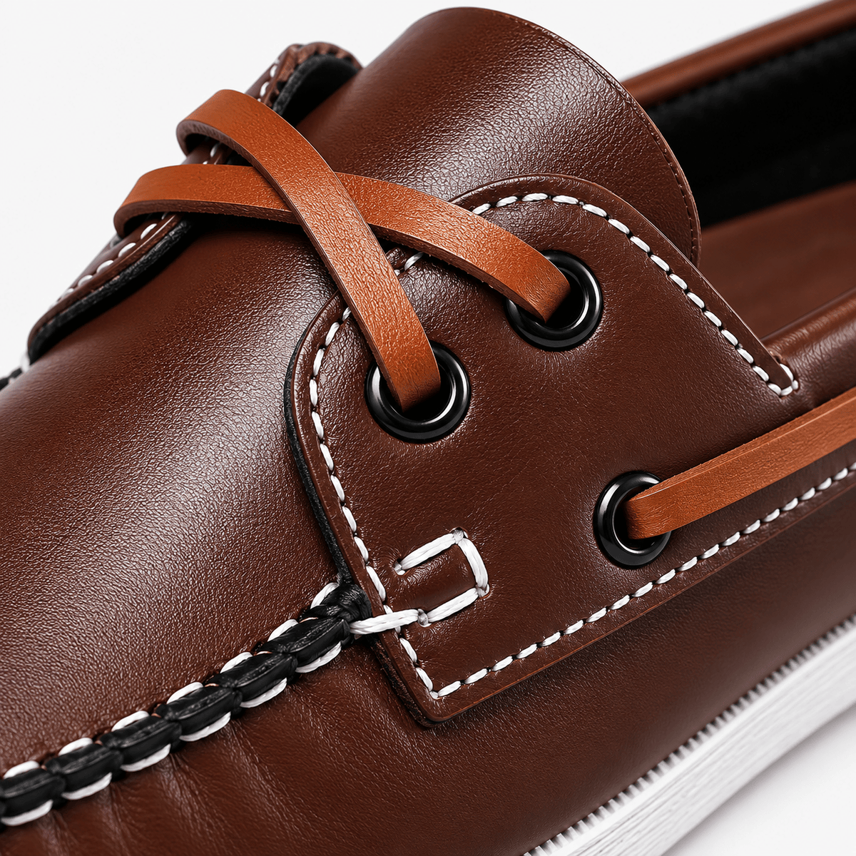 Ma boutique Men's Apron Toe Loafers – Brown Comfortable Slip-On Shoes for Walking & Travel