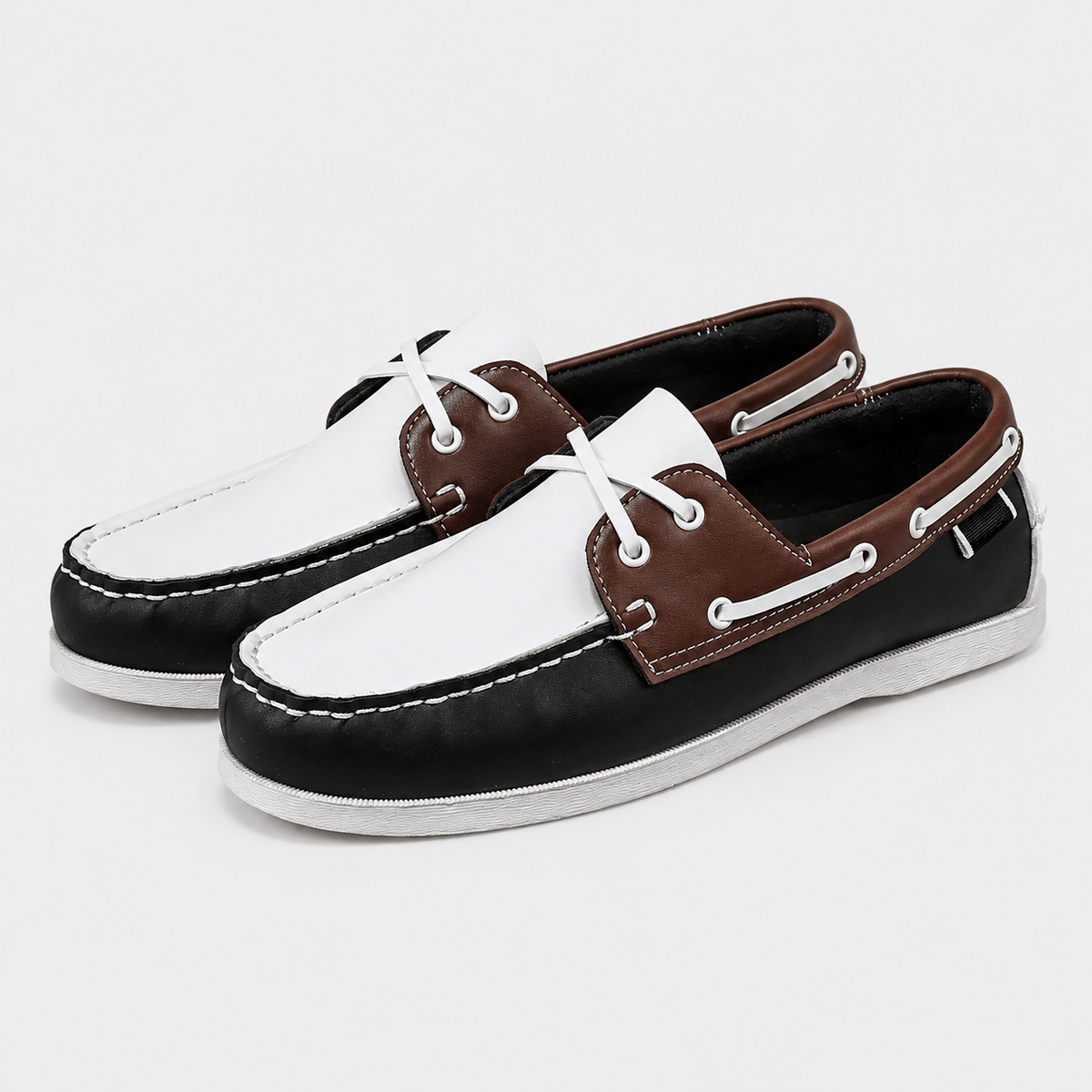 Ma boutique Men's Apron Toe Loafers – Brown Comfortable Slip-On Shoes for Walking & Travel