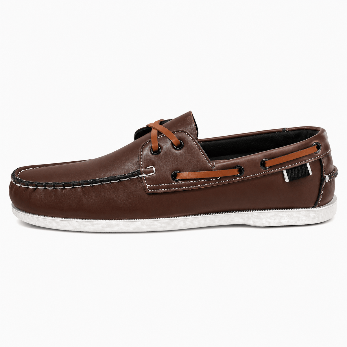 Ma boutique Men's Apron Toe Loafers – Brown Comfortable Slip-On Shoes for Walking & Travel
