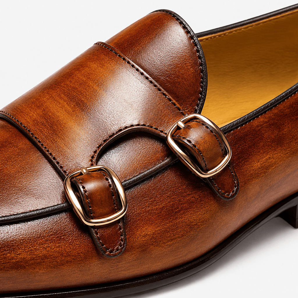 Ma boutique Men's Brown Genuine Leather Loafers Handmade