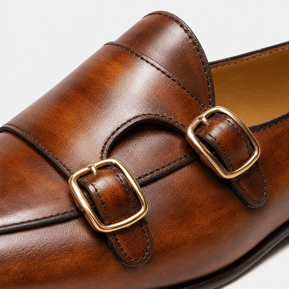 Ma boutique Men's Brown Genuine Leather Loafers Handmade