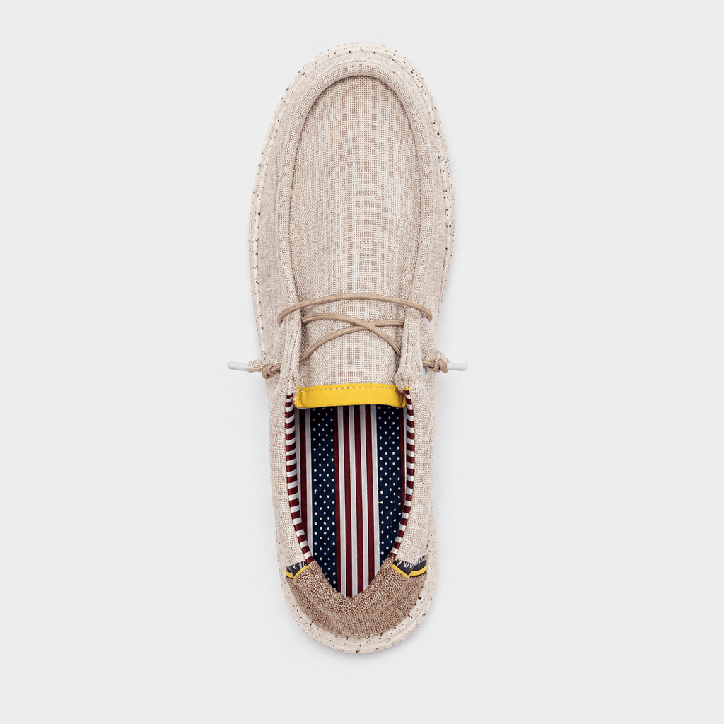 Ma boutique Men's Canvas Loafers – Beige Breathable Casual Slip-On Driving Flat Shoes