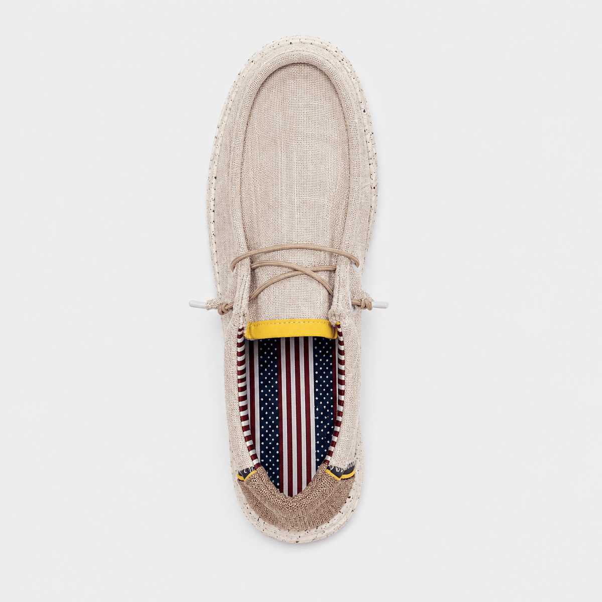 Ma boutique Men's Canvas Loafers – Beige Breathable Casual Slip-On Driving Flat Shoes