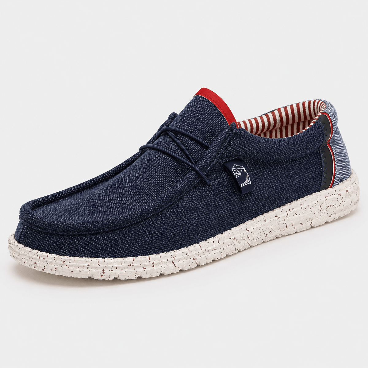 Ma boutique Men's Canvas Loafers – Beige Breathable Casual Slip-On Driving Flat Shoes