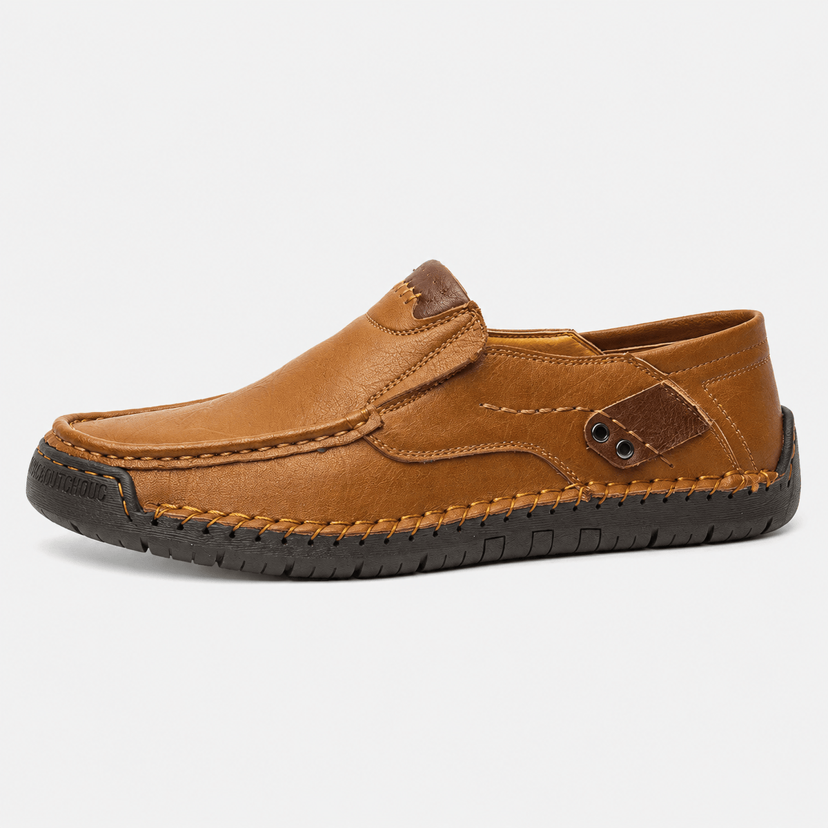Ma boutique Men's Genuine Leather Italian Loafers – Brown Breathable Handmade Driving Shoes