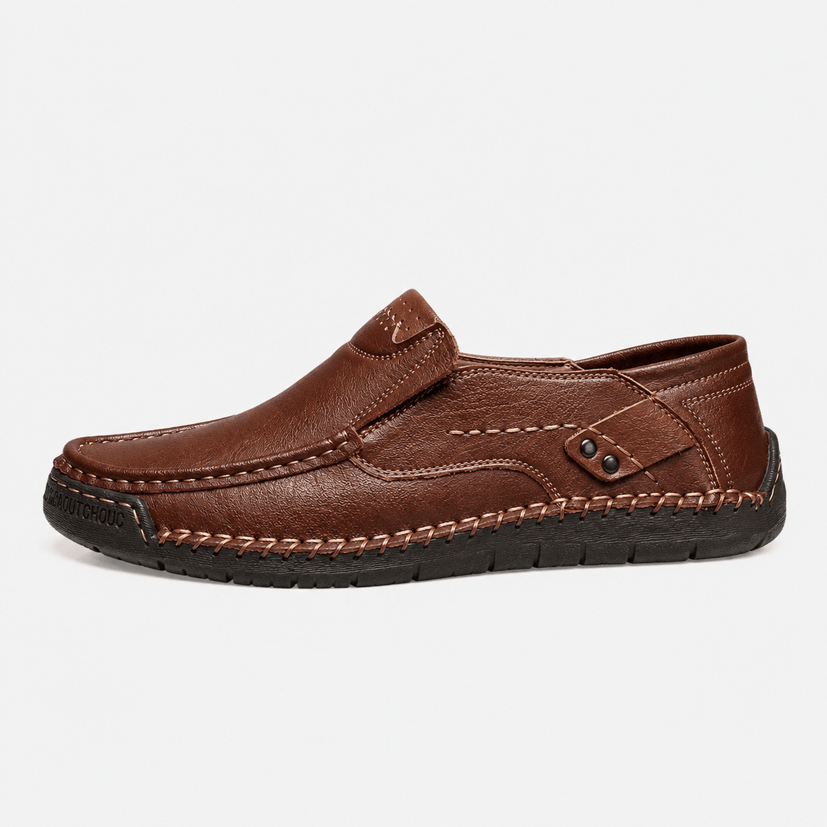 Ma boutique Men's Genuine Leather Italian Loafers – Brown Breathable Handmade Driving Shoes