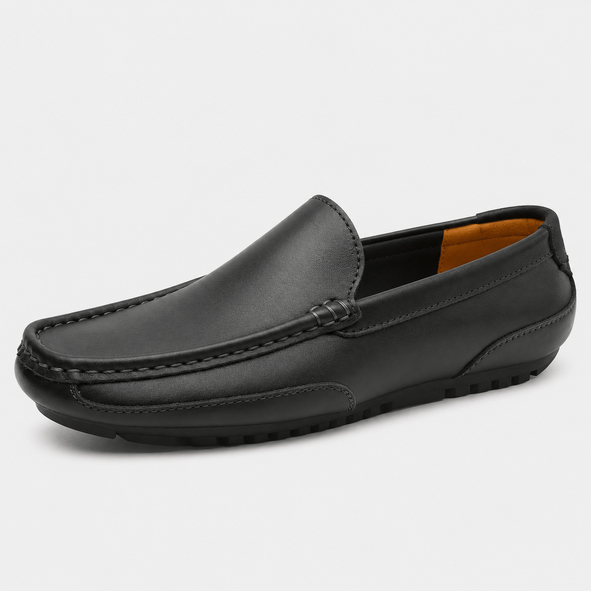 Ma boutique Men's Genuine Leather Loafers – Black Breathable Formal Italian Style Driving Shoes