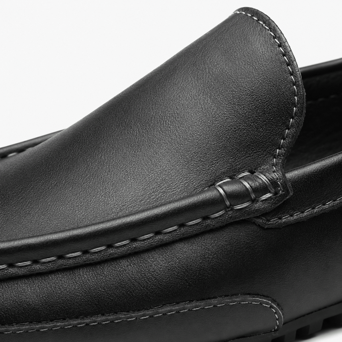 Ma boutique Men's Genuine Leather Loafers – Black Breathable Formal Italian Style Driving Shoes