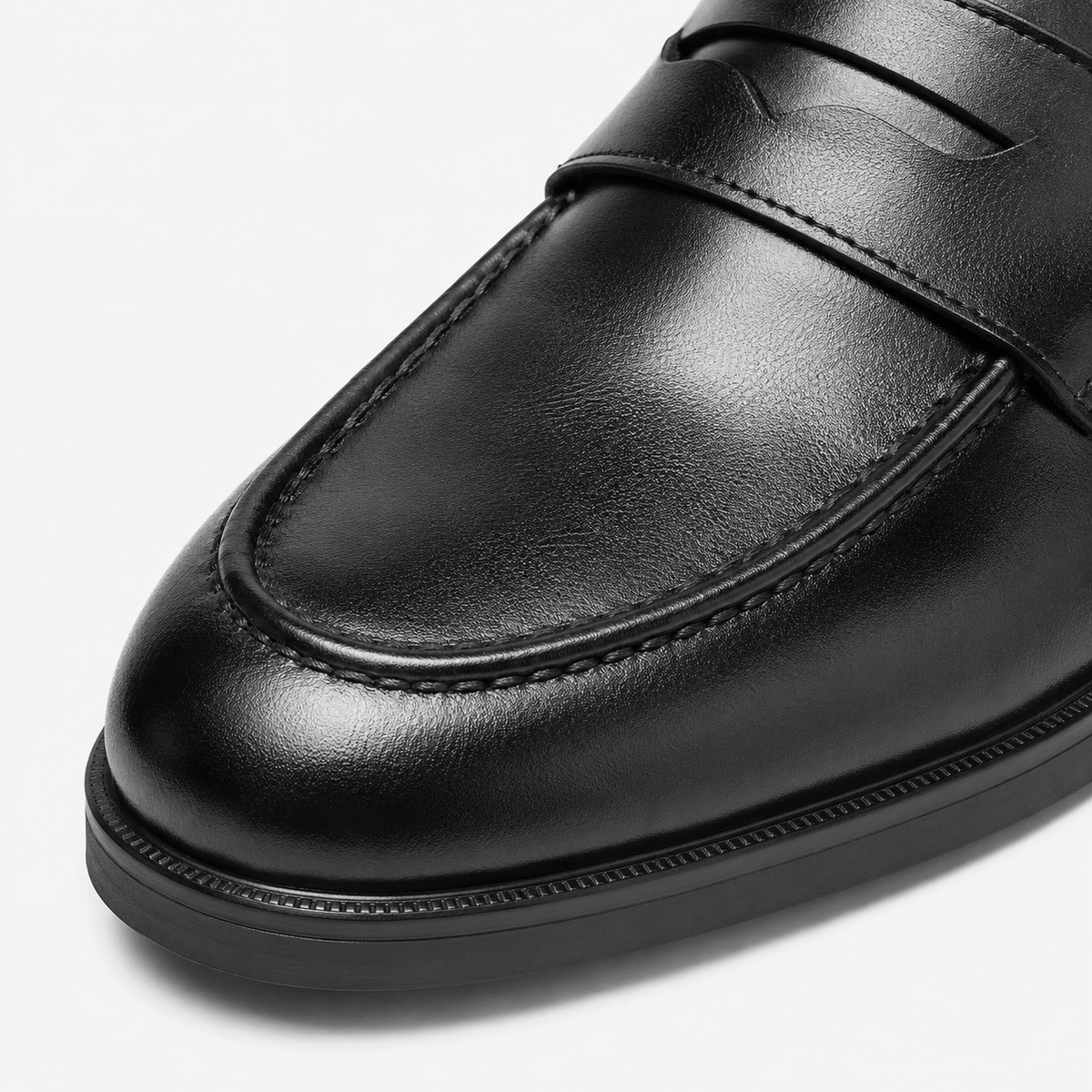 Ma boutique Men's Leather Dress Loafers – Black Classic Business Casual Formal Party Shoes
