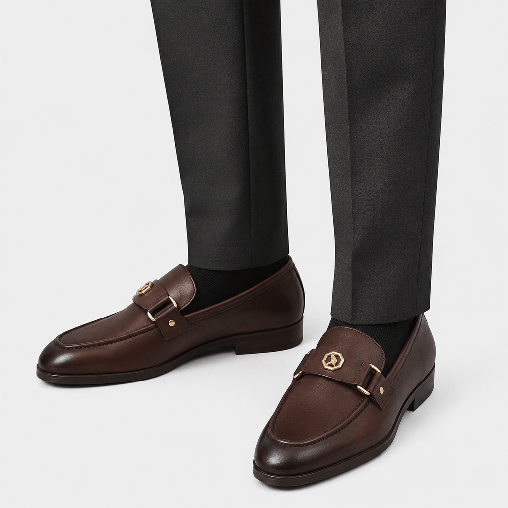 Ma boutique Men's Leather Loafers – Casual Office Driving Slip-On Shoes