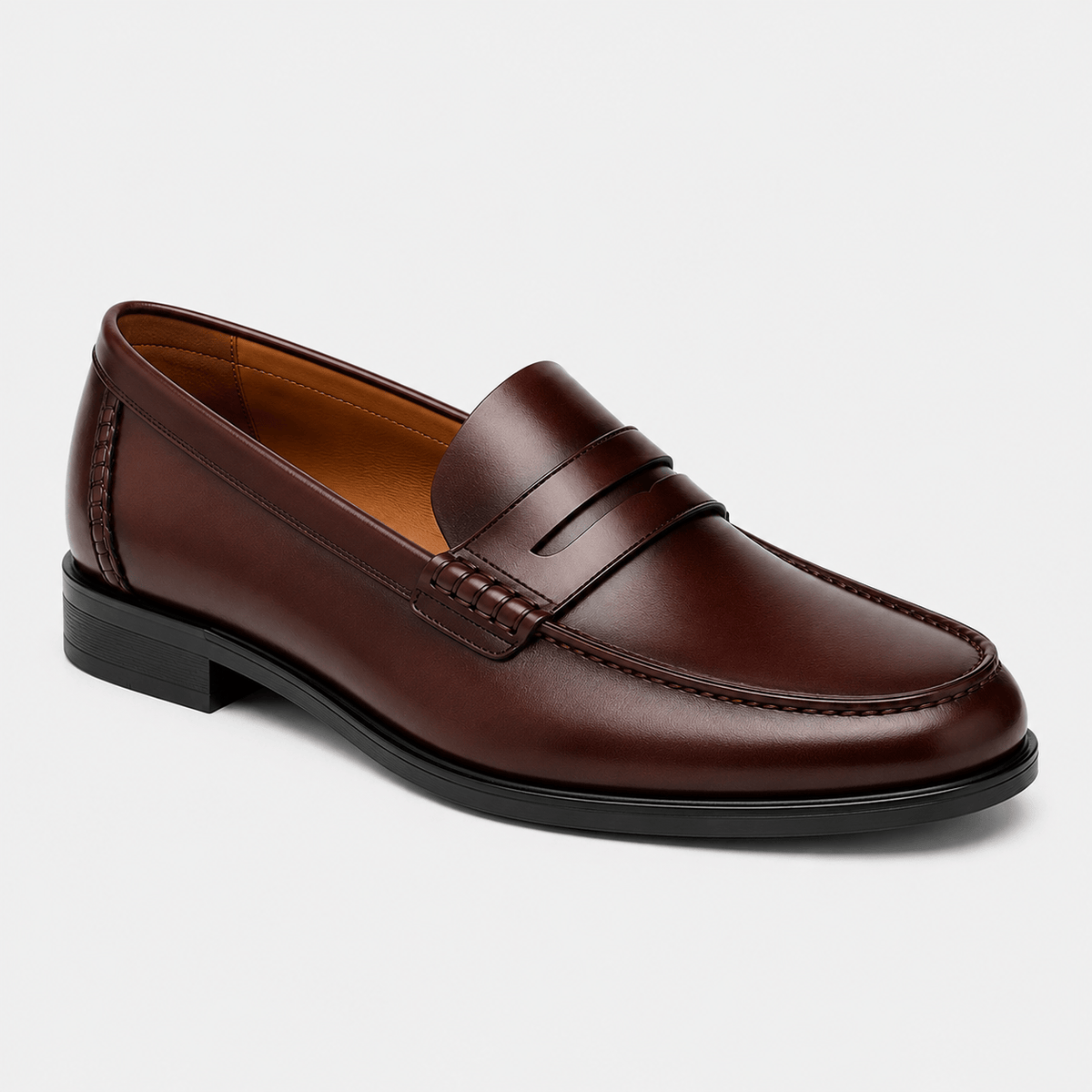 Ma boutique Men's Vintage Calf Leather Loafers – Brown Breathable Slip-On Casual Driving Shoes