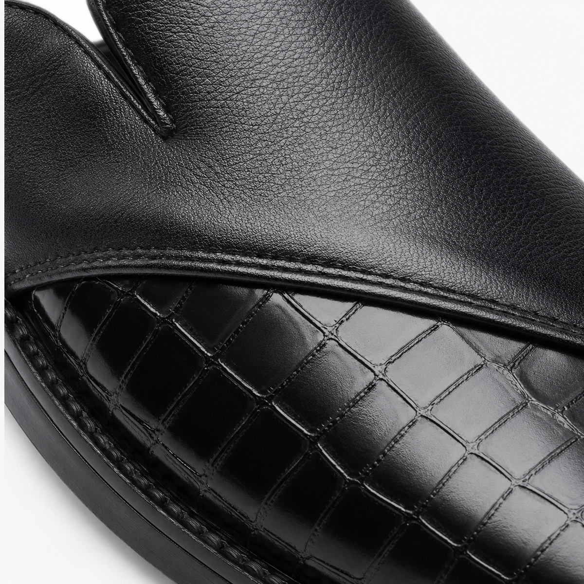 Ma boutique Mens Black Breathable Business Loafers – British Style Soft Sole Casual Slip-On