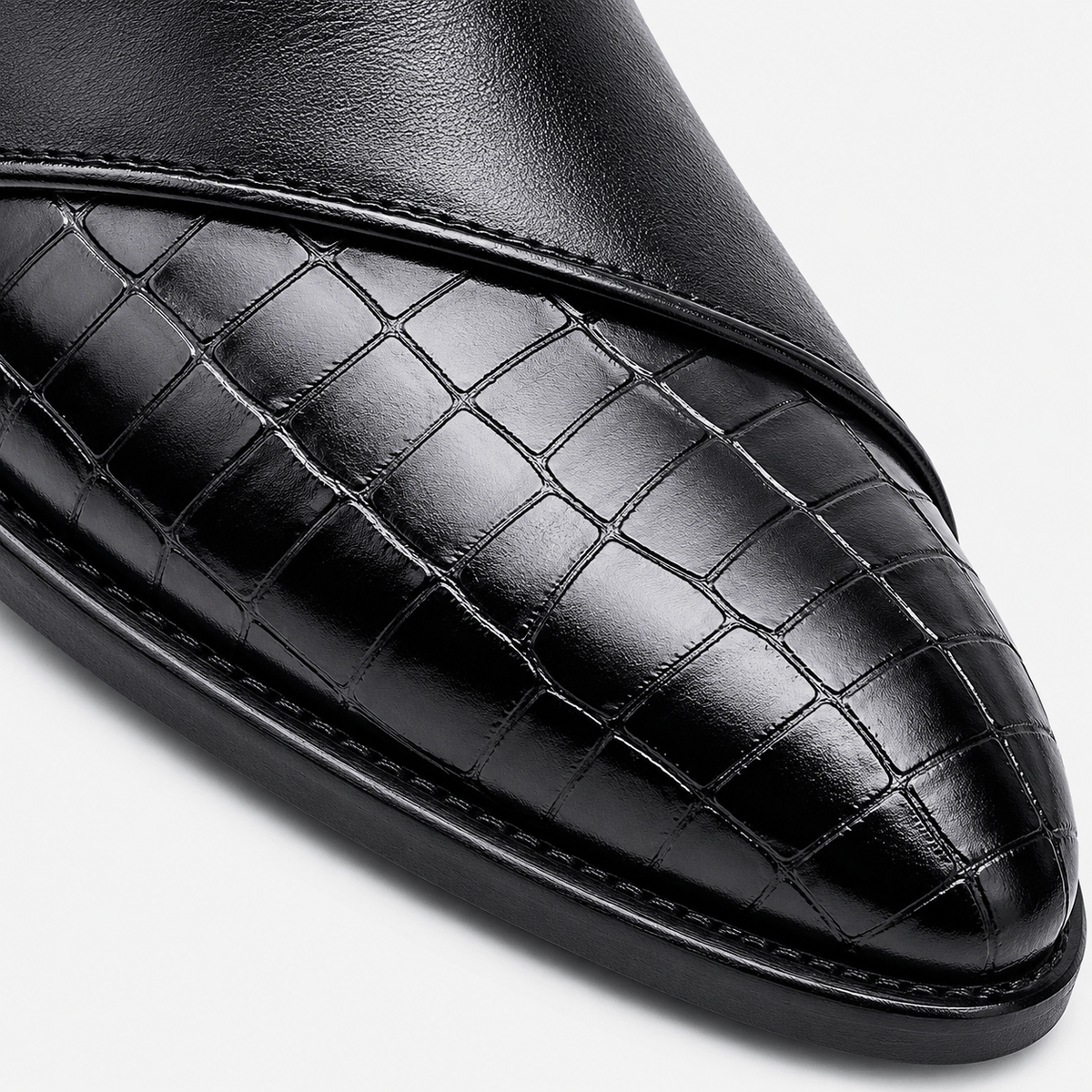 Ma boutique Mens Black Breathable Business Loafers – British Style Soft Sole Casual Slip-On