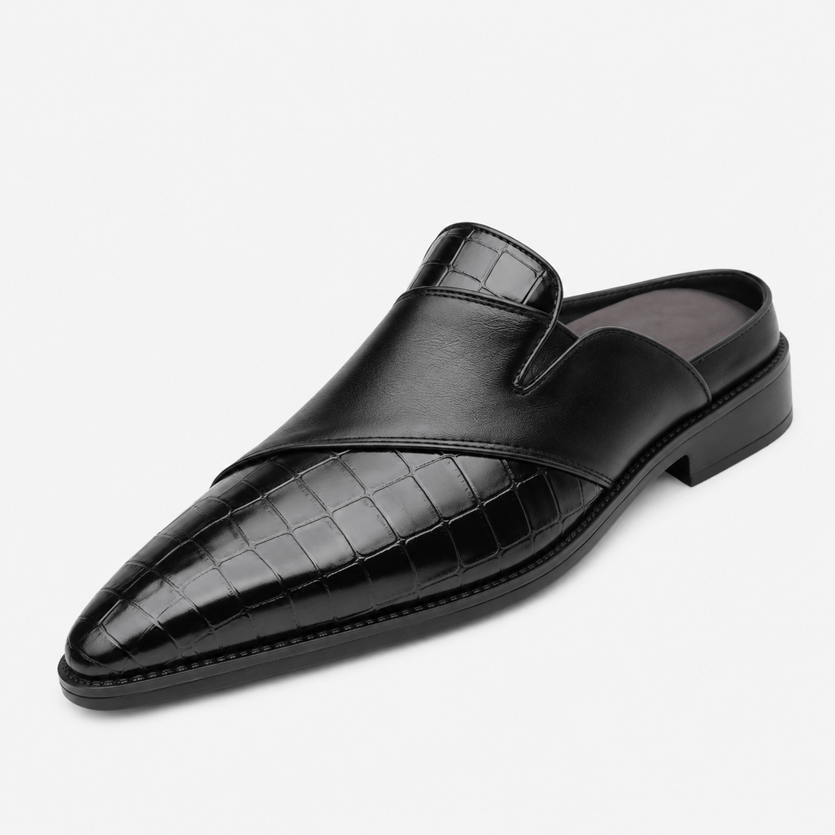 Ma boutique Mens Black Breathable Business Loafers – British Style Soft Sole Casual Slip-On