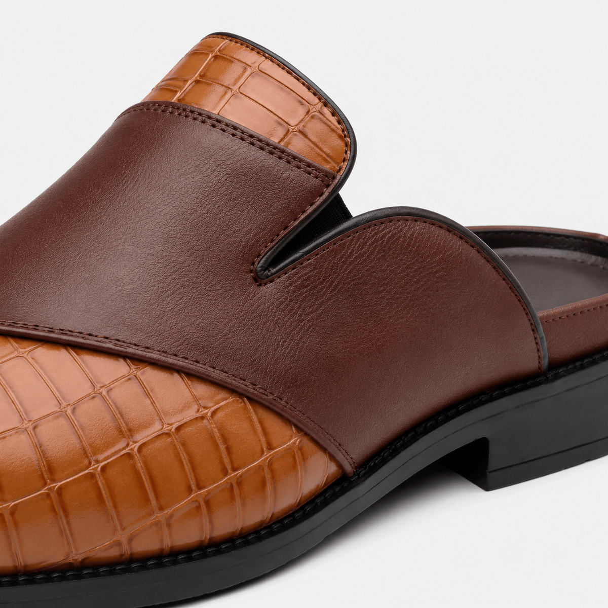 Ma boutique Mens Brown Breathable Business Loafers – British Style Soft Sole Casual Slip-On