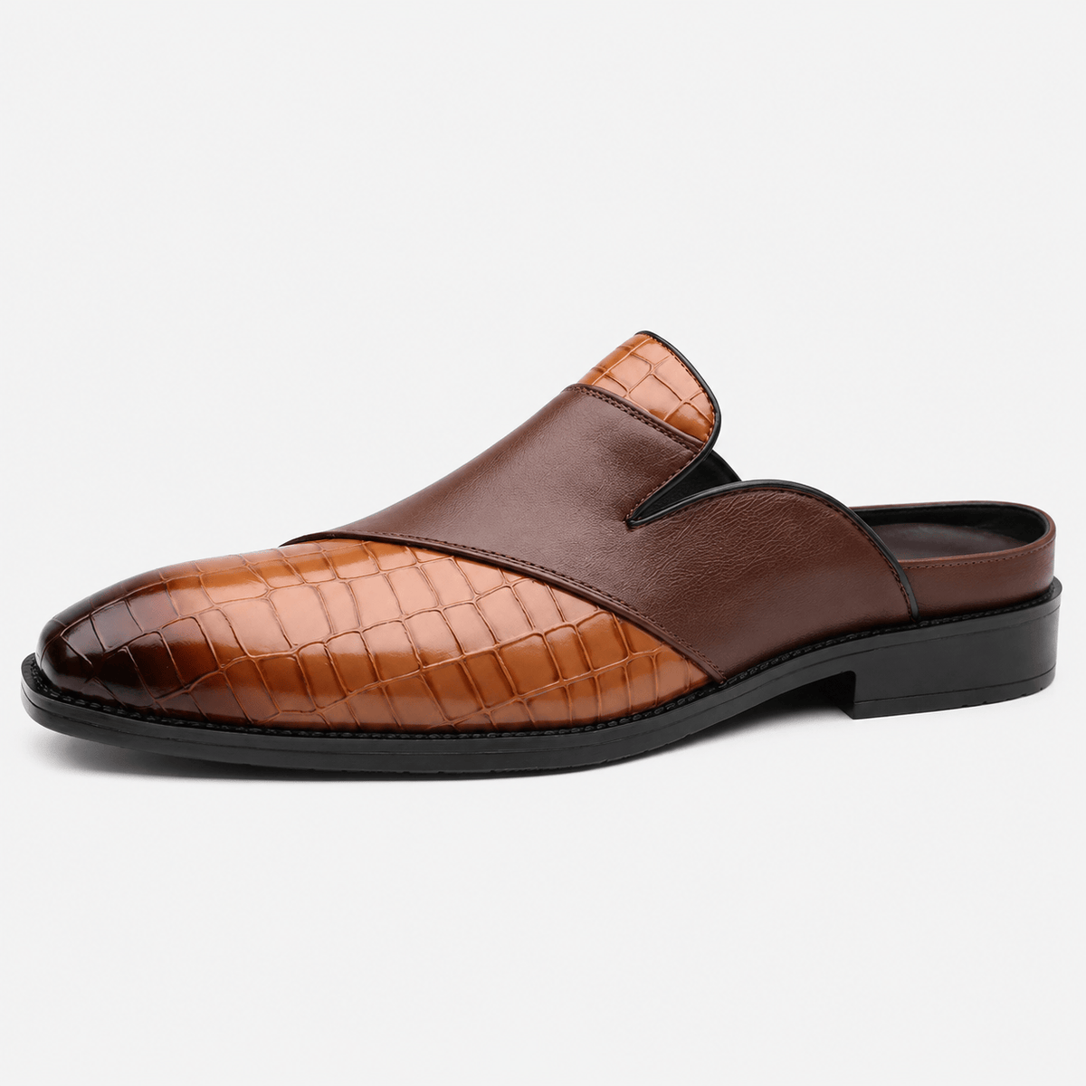 Ma boutique Mens Brown Breathable Business Loafers – British Style Soft Sole Casual Slip-On