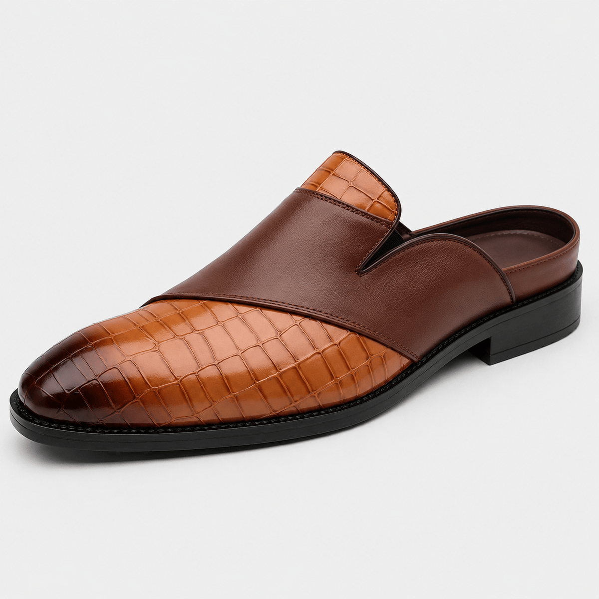 Ma boutique Mens Brown Breathable Business Loafers – British Style Soft Sole Casual Slip-On
