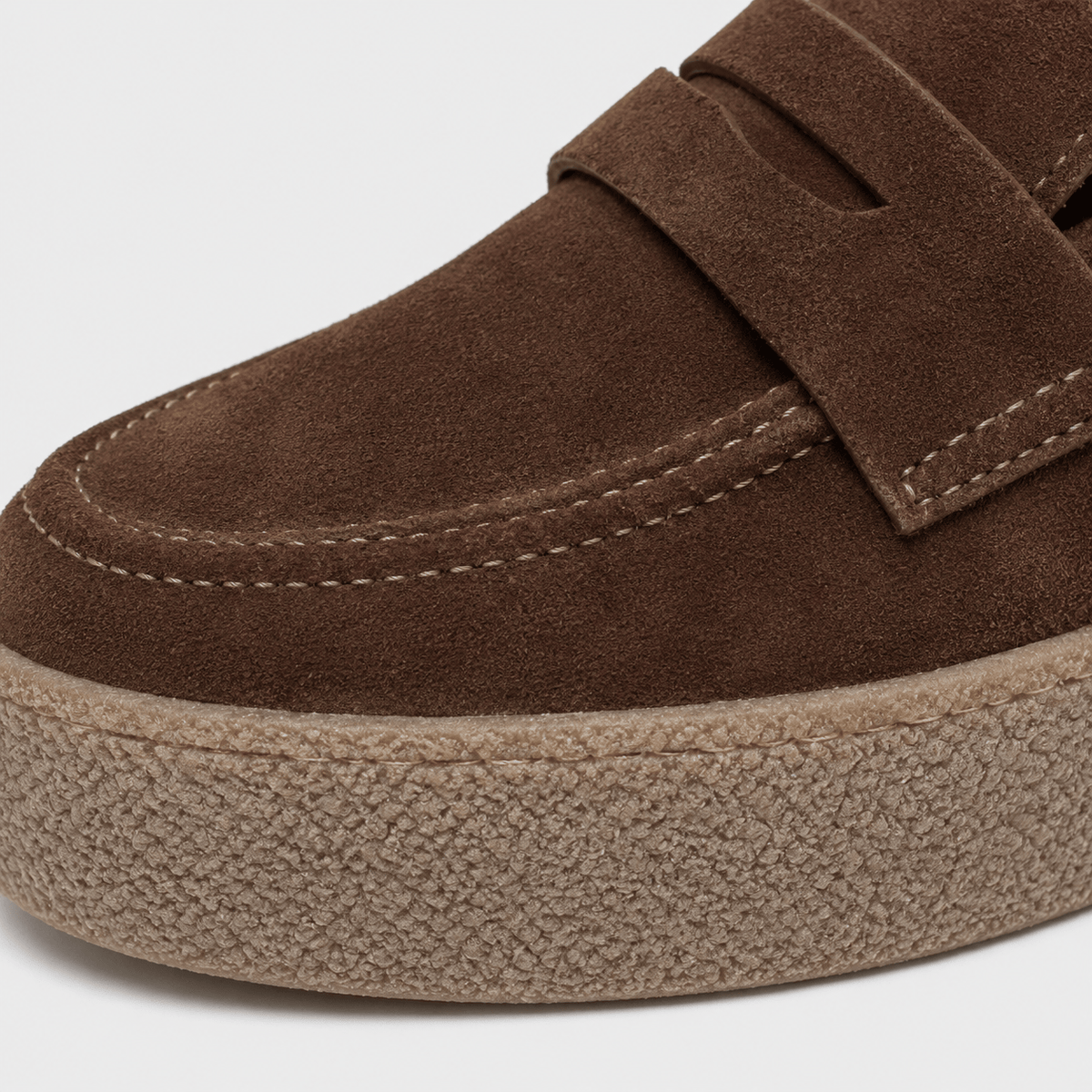 Ma boutique Mens Brown Platform Loafers – Lightweight Breathable Casual Slip-On Walking Shoes