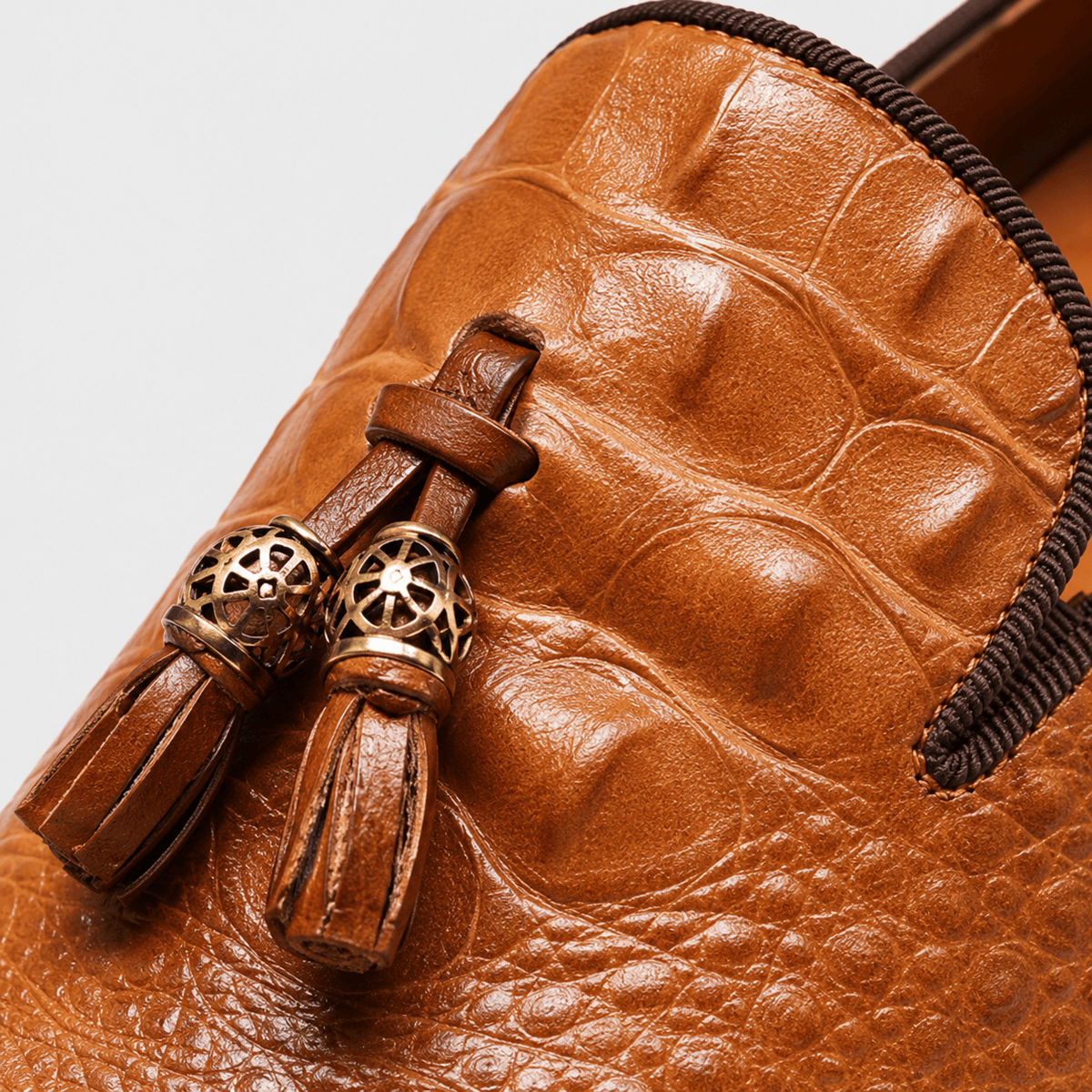 Ma boutique Mens Brown Tassel Loafers – Luxury Leather Casual Wedding Office Dress Shoes