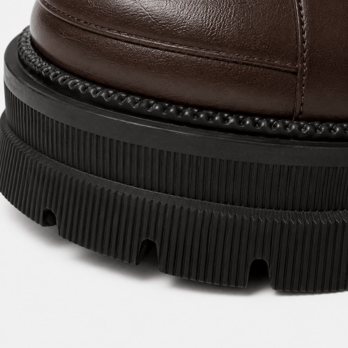 Ma boutique Women's Platform Loafers Brown – British Style Espadrilles for Daily & Commuting Wear