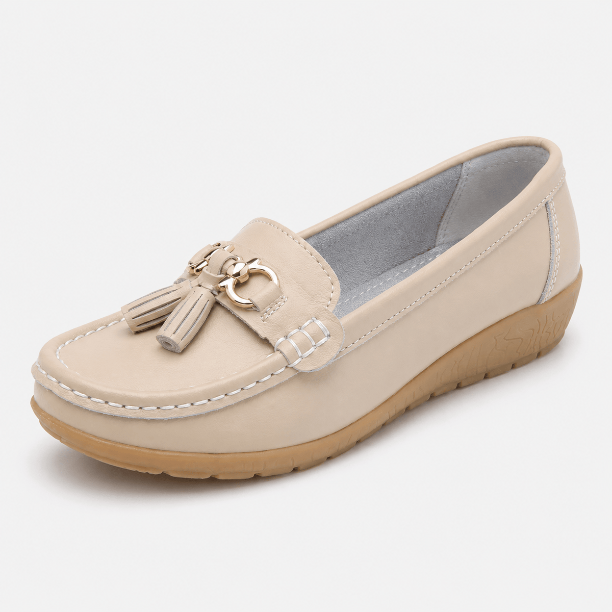 Ma boutique Women's Slip-On Loafers – Black Casual Flat Moccasin Shoes for Everyday Wear